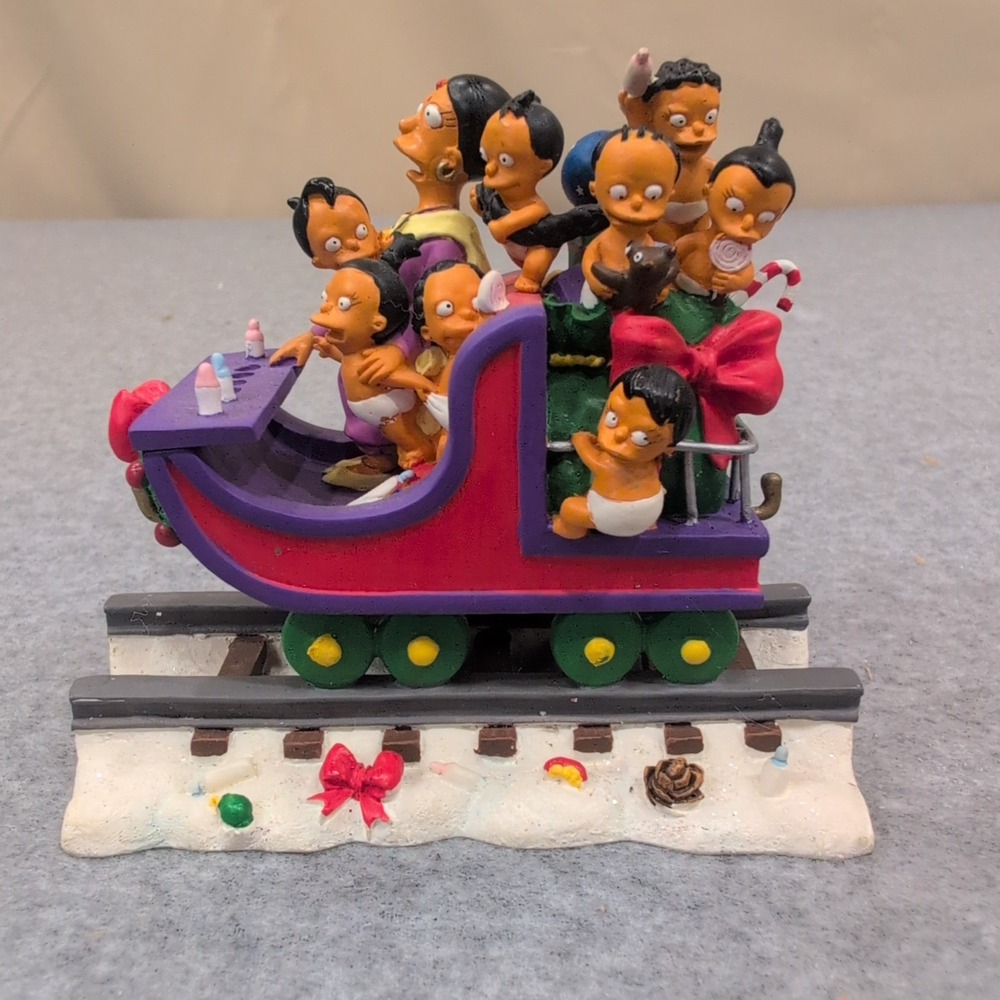 The Simpsons Christmas Express Nahasapeemapetilons Family Daycare Figurine 2004 - Picture 1 of 5